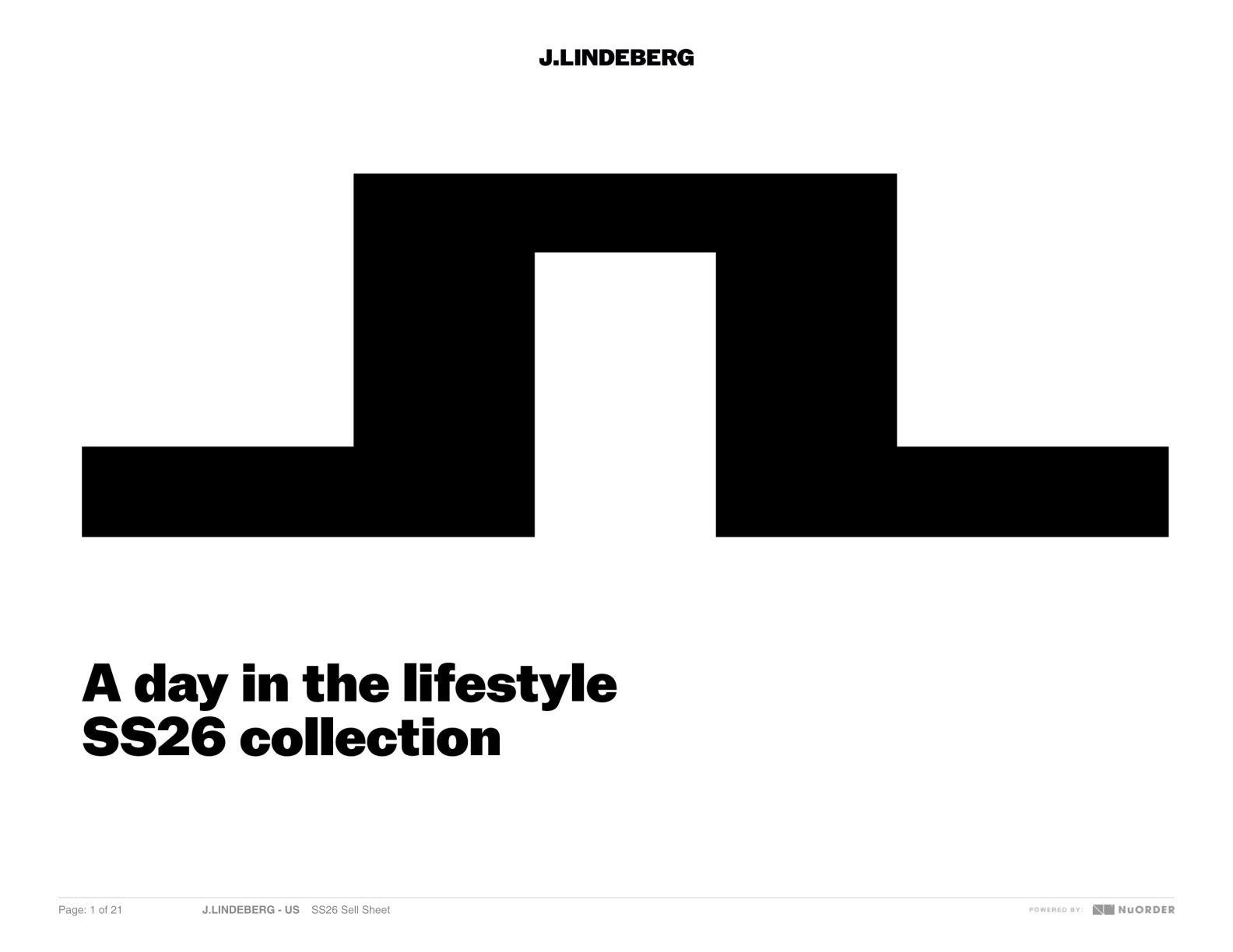 J.Lindeberg — SS26 Sales Book