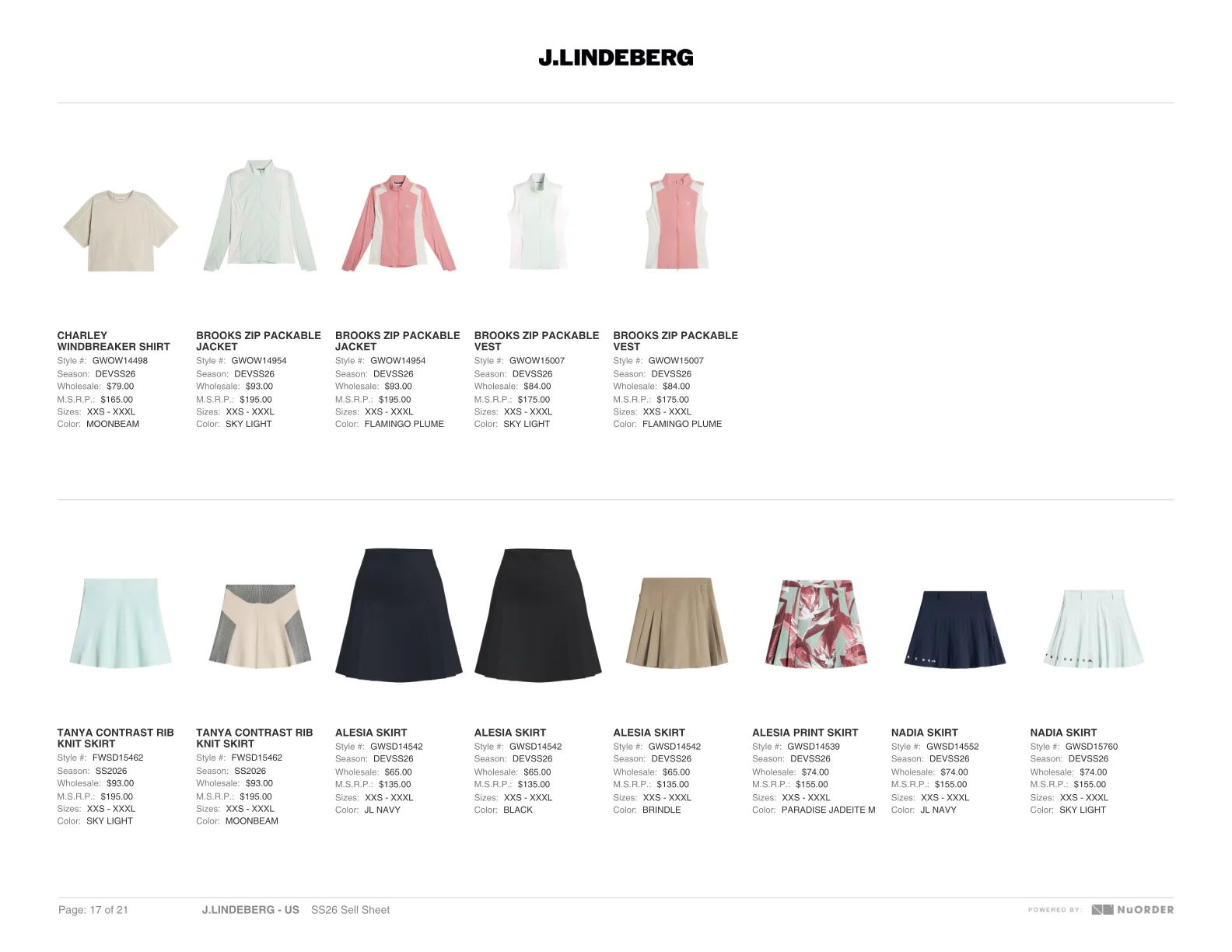 J.Lindeberg — SS26 Sales Book — Page 17