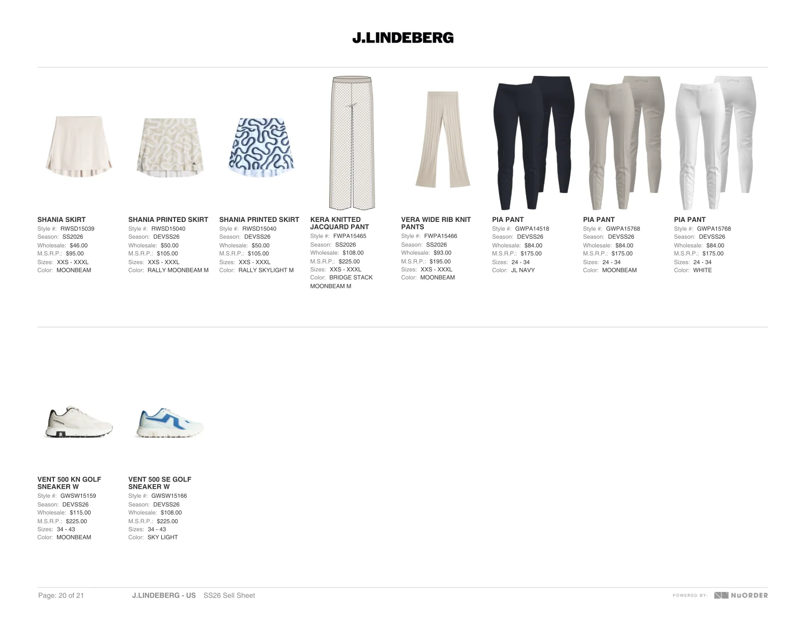 J.Lindeberg — SS26 Sales Book — Page 20